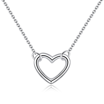 Heart Silver Necklaces SPE-737D